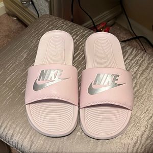 Women's Pink Nike Slides Size 12